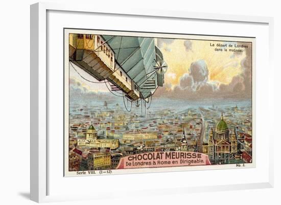 Departure from London in the Morning-null-Framed Giclee Print