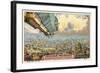 Departure from London in the Morning-null-Framed Giclee Print