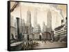 Departure, New York-Matthew Daniels-Framed Stretched Canvas