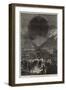 Departure of a Balloon from Paris at Night-null-Framed Giclee Print