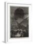 Departure of a Balloon from Paris at Night-null-Framed Giclee Print