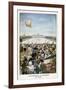 Departure of a Balloon from Paris on 27th June 1783-null-Framed Giclee Print