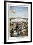 Departure of a Balloon from Paris on 27th June 1783-null-Framed Giclee Print