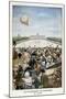 Departure of a Balloon from Paris on 27th June 1783-null-Mounted Giclee Print