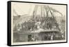 Departure of an Emigrant Ship from Liverpool for America-null-Framed Stretched Canvas