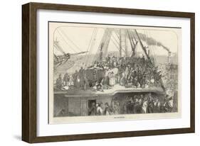 Departure of an Emigrant Ship from Liverpool for America-null-Framed Art Print