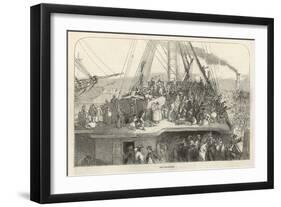 Departure of an Emigrant Ship from Liverpool for America-null-Framed Art Print