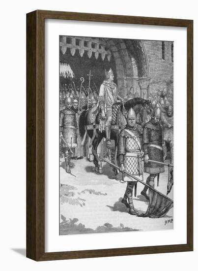 Departure of Bishop Odo from Rochester, 1088-HMP-Framed Giclee Print