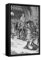 Departure of Bishop Odo from Rochester, 1088-HMP-Framed Stretched Canvas