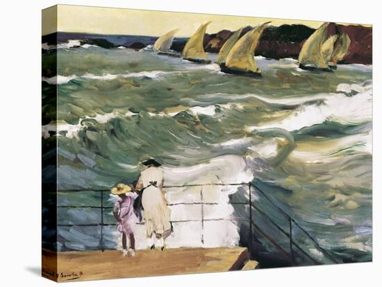 Departure of Boats-Joaquín Sorolla y Bastida-Stretched Canvas