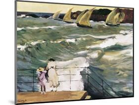 Departure of Boats-Joaquín Sorolla y Bastida-Mounted Art Print