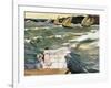 Departure of Boats-Joaquín Sorolla y Bastida-Framed Art Print