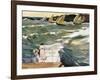 Departure of Boats-Joaquín Sorolla y Bastida-Framed Art Print