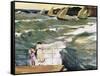 Departure of Boats-Joaquín Sorolla y Bastida-Framed Stretched Canvas