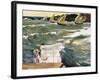 Departure of Boats-Joaquín Sorolla y Bastida-Framed Art Print