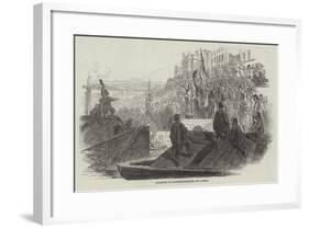 Departure of Colonists from Paris, for Algeria-null-Framed Giclee Print