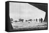 Departure of French Breguet Planes for a Reconnaissance Mission During Winter, 1914-1918-null-Framed Stretched Canvas