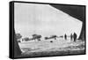 Departure of French Breguet Planes for a Reconnaissance Mission During Winter, 1914-1918-null-Framed Stretched Canvas