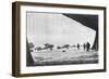 Departure of French Breguet Planes for a Reconnaissance Mission During Winter, 1914-1918-null-Framed Giclee Print