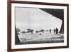 Departure of French Breguet Planes for a Reconnaissance Mission During Winter, 1914-1918-null-Framed Giclee Print