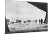 Departure of French Breguet Planes for a Reconnaissance Mission During Winter, 1914-1918-null-Mounted Giclee Print