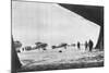 Departure of French Breguet Planes for a Reconnaissance Mission During Winter, 1914-1918-null-Mounted Giclee Print