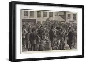 Departure of Irish Emigrants at Clifden, County Galway-Aloysius O'Kelly-Framed Giclee Print