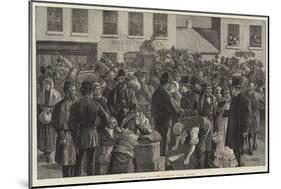 Departure of Irish Emigrants at Clifden, County Galway-Aloysius O'Kelly-Mounted Giclee Print