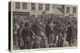 Departure of Irish Emigrants at Clifden, County Galway-Aloysius O'Kelly-Stretched Canvas