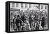 Departure of Irish Emigrants for the United States-null-Framed Stretched Canvas