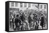 Departure of Irish Emigrants for the United States-null-Framed Stretched Canvas