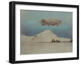 Departure of Italian Built Dirigible Norge, which Explorer Roald Amundsen Flew to North Pole-null-Framed Photographic Print