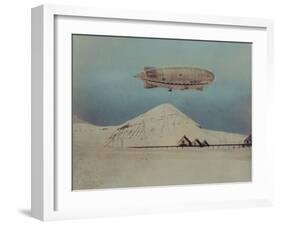 Departure of Italian Built Dirigible Norge, which Explorer Roald Amundsen Flew to North Pole-null-Framed Photographic Print