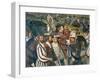 Departure of King Christian of Denmark from Malpaga Castle Accompanied by Bartolomeo Colleoni-Marcello Fogolino-Framed Giclee Print