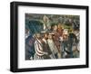 Departure of King Christian of Denmark from Malpaga Castle Accompanied by Bartolomeo Colleoni-Marcello Fogolino-Framed Giclee Print