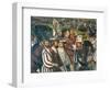 Departure of King Christian of Denmark from Malpaga Castle Accompanied by Bartolomeo Colleoni-Marcello Fogolino-Framed Giclee Print