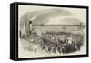 Departure of Mademoiselle Jenny Lind from Liverpool for America-null-Framed Stretched Canvas