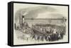 Departure of Mademoiselle Jenny Lind from Liverpool for America-null-Framed Stretched Canvas
