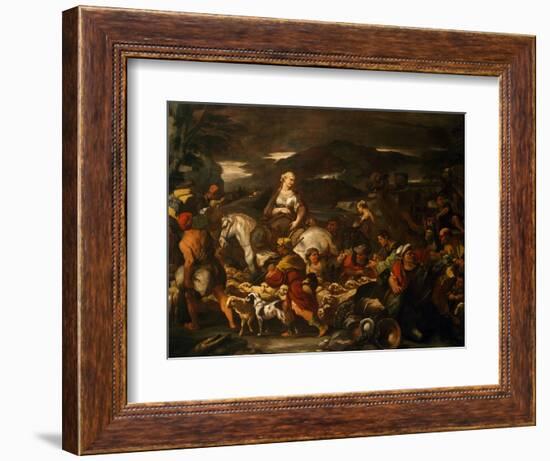 Departure of Rebecca-Luca Giordano-Framed Giclee Print