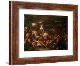 Departure of Rebecca-Luca Giordano-Framed Giclee Print