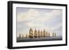Departure of Squadron of Nine Ships-null-Framed Giclee Print