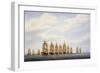 Departure of Squadron of Nine Ships-null-Framed Giclee Print