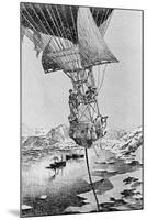 Departure of the Andree Balloon Expedition to the North Pole, Spitzbergen, 1897-null-Mounted Giclee Print