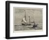 Departure of the Arctic Yacht Kara to Search for Mr Leigh Smith-Walter William May-Framed Giclee Print