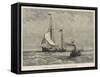 Departure of the Arctic Yacht Kara to Search for Mr Leigh Smith-Walter William May-Framed Stretched Canvas