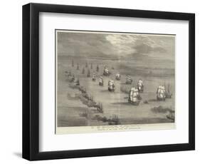 Departure of the Baltic Fleet from Spithead-null-Framed Premium Giclee Print