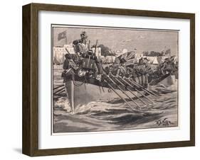 Departure of the British Troops from Alexandria Ad 1807-William Barnes Wollen-Framed Giclee Print