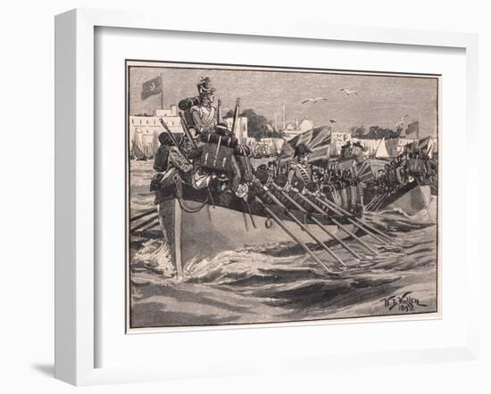 Departure of the British Troops from Alexandria Ad 1807-William Barnes Wollen-Framed Giclee Print