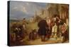 Departure of the Brittany Conscript-Frederick Goodall-Stretched Canvas