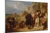 Departure of the Brittany Conscript-Frederick Goodall-Mounted Giclee Print